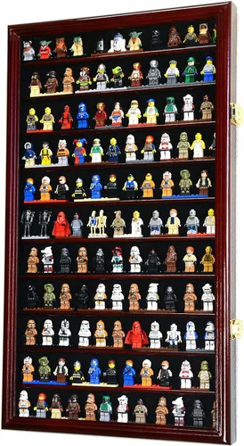 Miniatura 2 de 120 Minifiguras Vitrina Gabinete para Miniaturas/Figuritas/Mini Figuras (negro)