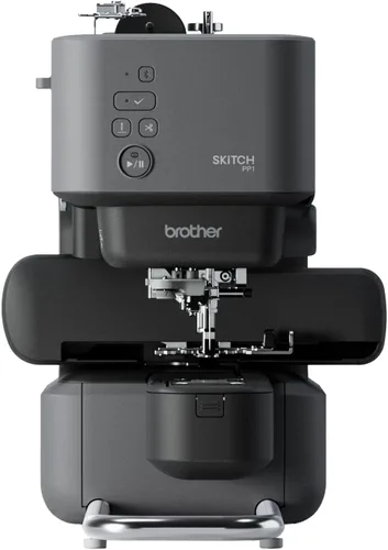 Máquina de bordar de aguja única Brother Skitch alimentada por la aplicación móvil Artspira requerida, área de bordado de 4 pulgadas x 4 pulgadas,