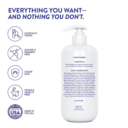 Miniatura 8 de Routine Wellness Acondicionador Profundo Anti-Adelgazamiento para Cabello Fino - Bloqueador DHT para la Pérdida de Cabello en Hombres y Mujeres