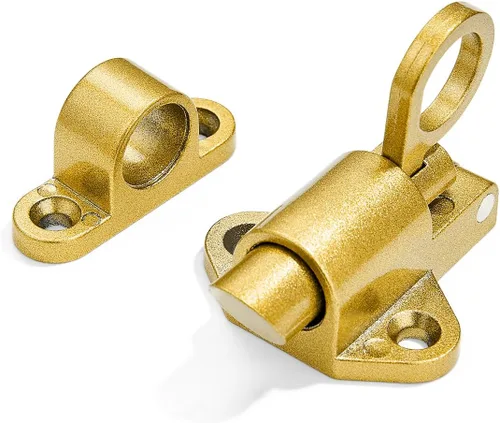 Miniatura 11 de INIRET 2 paquetes de pestillos de cierre automático, cerradura de puerta de resorte blanco, cierre de perno resistente, cerradura automática