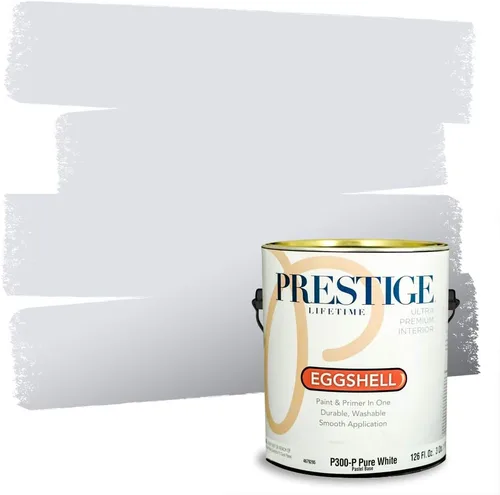 Miniatura 72 de Prestige Paints. - Base y pintura para exteriores en un solo galón, 1 galón. plano, comparable con Sherwin Williams Topsail. SW6799-PCM