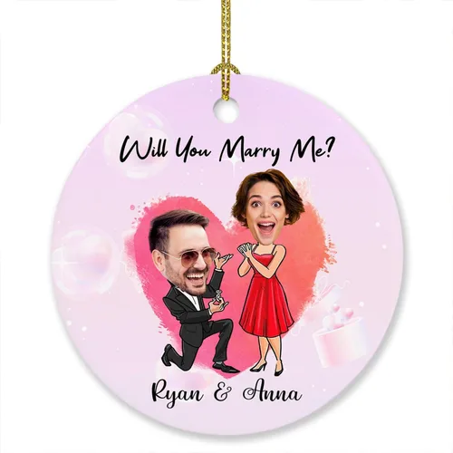 Miniatura 20 de Foto personalizada, adorno de matrimonio de nuestra primera Navidad 2023, regalo para novio, novia, señor y señora, foto y calendario, adorno