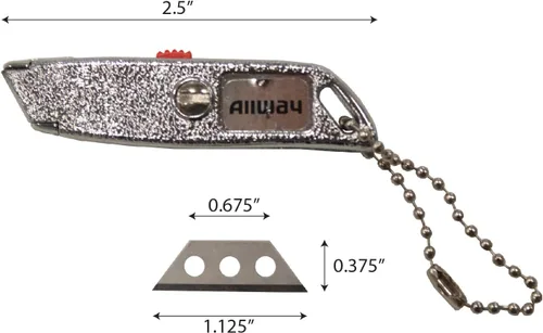 Miniatura 5 de ALLWAY MKB5 - Cuchillas de micro, color plateado, 5 unidades (paquete de 1)