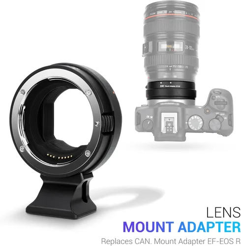 Miniatura 2 de JJC EF-EOS R - Adaptador de montaje de lente de enfoque automático de metal para Canon EF EF-S a Canon EOS R1 R50V R50 R100 R5 R6 Mark III II R RP