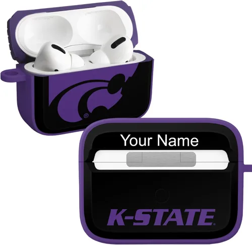 Miniatura 32 de Affinity Bands Kansas State Wildcats HDX Case Cover Compatible with Apple AirPods Gen 1 & 2 (Paint Stripe)