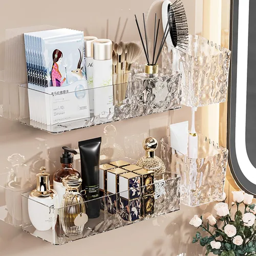 Miniatura 6 de Lae Nuvole Organizador de Caddy de Baño Montado en la Pared, Estante de Ducha Adhesivo para Caddy de Ducha Interior, Organizadores de Baño