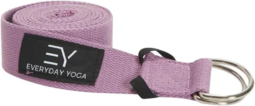 Miniatura 16 de Everyday Yoga Correa con anillo en D de metal, correa elástica duradera para yoga, pilates, flexibilidad y terapia física (6, 8, 10 pies)