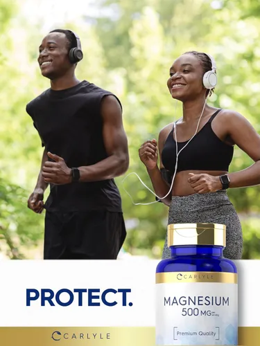 Miniatura 7 de Carlyle Óxido de magnesio 500 mg 300 cápsulas recubiertas Suplemento vegetariano, sin OMG y sin gluten