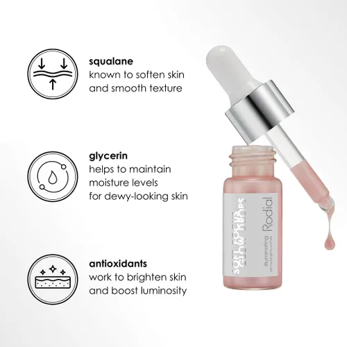 Miniatura 5 de Soft Focus Glow Booster Drops, suero iluminador para la piel con glicerina y antioxidantes, base de maquillaje hidratante perfeccionadora