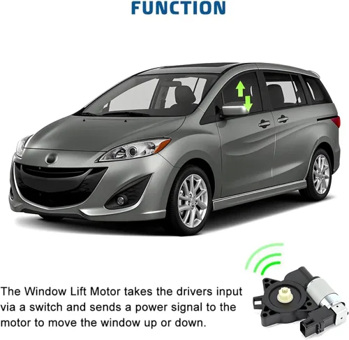 Miniatura 3 de Reemplazo del motor de elevación de ventana eléctrica compatible con Mazda 3, Mazda 5, Mazda 6, Mazda CX-7, Mazda CX-9, Mazda RX-8, repuesto #