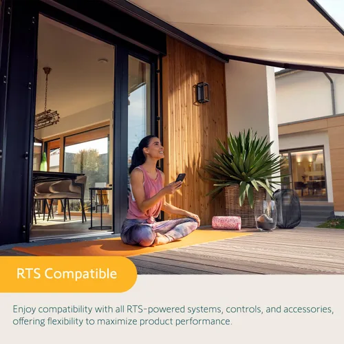 Miniatura 6 de Somfy Eolis - Sensor de viento RTS sin cables 3D, protección contra el viento inalámbrica para toldos RTS, funciona con toldos Sun Setter, detección