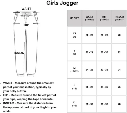 Miniatura 5 de Real Essentials Paquete de 3 pantalones deportivos suaves para niñas de 7 a 16 años