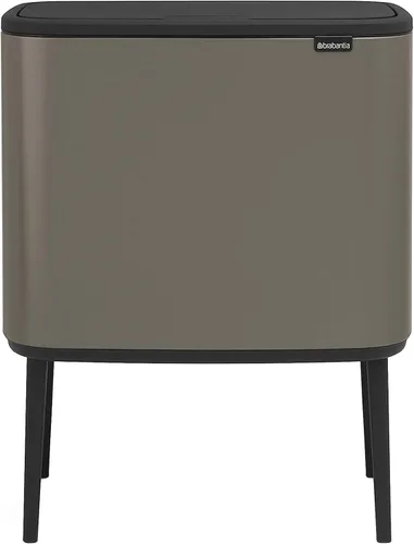 Miniatura 25 de Brabantia Bo Cubo de basura - 1 cubo interior de 9.5 galones (acero mate FPP) cubo de basura para residuos/reciclaje, compartimento extraíble +