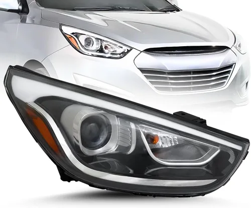 Miniatura 11 de ALLIGATOR AUTO LIGHTS Conjunto de faros halógenos compatible con Hyundai Tucson 2014-2015 con certificación CAPA, bombillas incluidas, lado