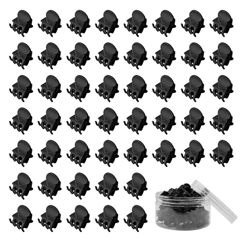 Miniatura 12 de 50 pinzas para el cabello, pinzas multifunción de agarre fuerte para el cabello, color gelatina Color Jelly