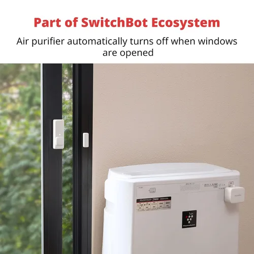 Miniatura 8 de SwitchBot Sensor de contacto de alarma de puerta – Alarma de ventana inalámbrica de seguridad inteligente para el hogar y sensor de puerta, añade