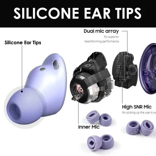 Miniatura 3 de 12 almohadillas de repuesto para los oídos Galaxy Buds Pro, 3 tamaños S/M/L de silicona para auriculares, compatibles con Samsung Galaxy Buds Pro