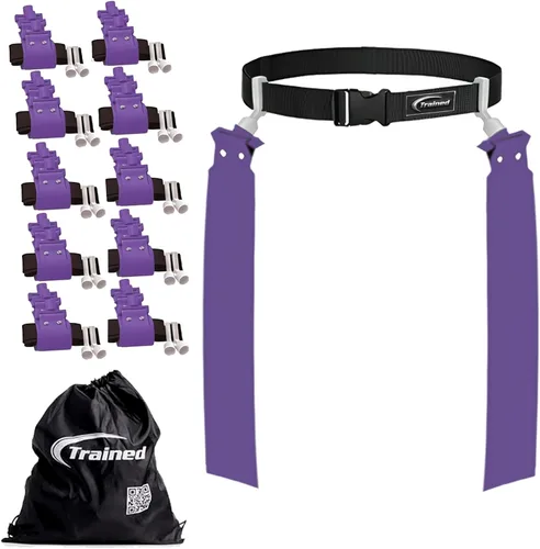 Miniatura 15 de Trained Cinturones de fútbol con bandera de hombre, juego de fútbol con bandera ajustable para equipos deportivos, entrenamiento y competencia