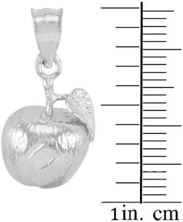 Miniatura 2 de Plata de ley 925hoja y frutas Encanto Alto Polaco Apple Colgante
