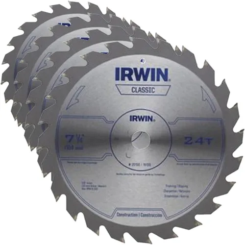 Miniatura 2 de IRWIN Tools Classic Series - Hoja de sierra circular con cable de acero, 7 1/4 pulgadas, 24T (25130)