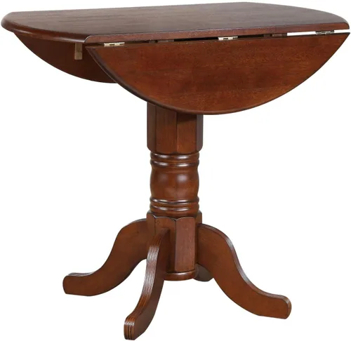 Miniatura 4 de Sunset Trading Andrews Mesa de comedor, acabado castaño envejecido