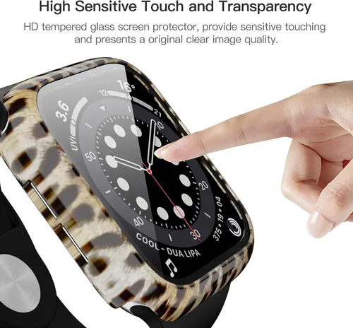 Miniatura 3 de Paquete de 12 fundas para Apple Watch de 38 mm Series 3/2/1 con protector de pantalla de vidrio templado, funda protectora HD para el iWatch