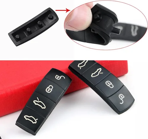 Miniatura 6 de Jaronx Compatible con Cubierta de Botón de Llave Porsche, Protector de Silicona de Goma para Botón de Llavero Compatible con Porsche Boxster Cayman
