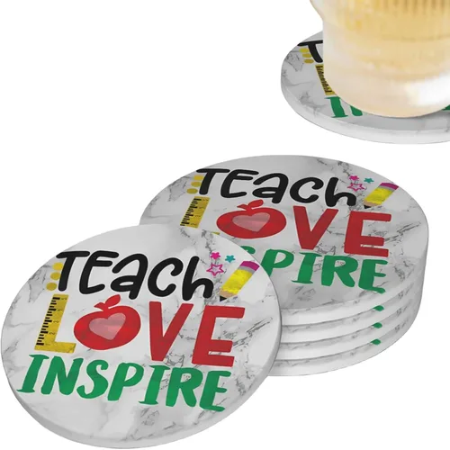 Miniatura 11 de Juego de 4 posavasos de pelota de tenis para bebidas, de cerámica absorbente, para mesa de café, barra de mesa de madera, 4 pulgadas O5