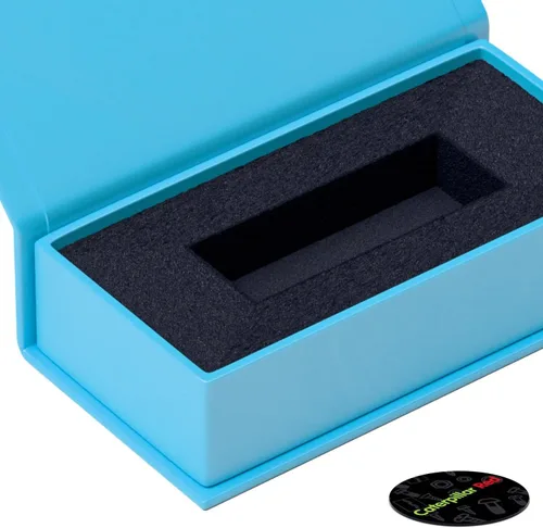 4 cajas de regalo de presentación USB magnéticas, color azul bebé, unidades flash, unidades extraíbles, boda, fotografía