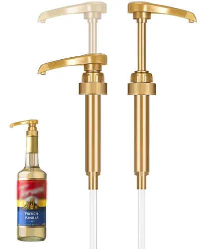 Miniatura 7 de Paquete de 6 dispensadores de jarabe de café Little Squirt Gold – Para botellas de 750 ml (25.4 oz)