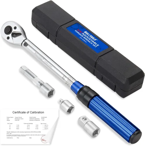 Miniatura 10 de BULLTOOLS Juego de llaves dinamométricas de clic de 1/2 pulgada, llave dinamométrica ajustable de 90 dientes de doble dirección con hebilla Unidad
