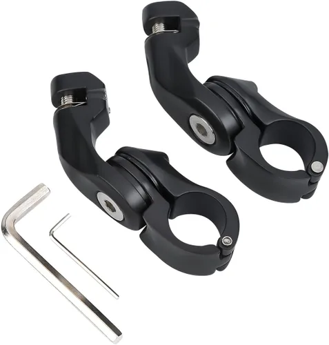 Miniatura 15 de TCMT - Kit de montaje de protectores de estribos para viajar en autopista de 1 1/4 de pulgadas (32 mm), para motocicletas Harley Touring Road