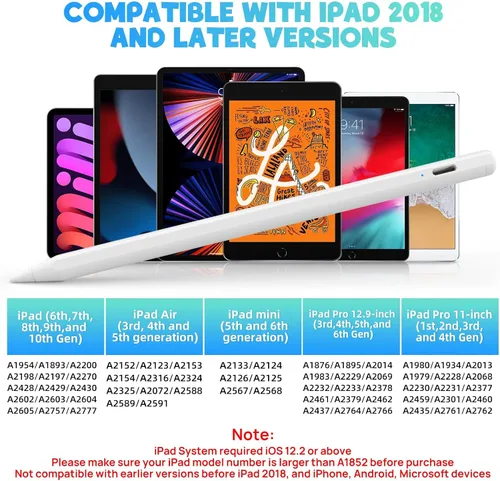 Miniatura 3 de Lápiz óptico para iPad con rechazo de palma, sensibilidad a la inclinación, diseño magnético, lápiz digital XHRGL Active compatible con Apple iPad