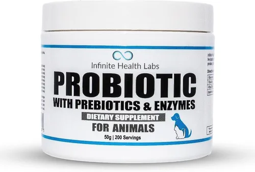 Miniatura 9 de Probióticos para perros y gatos - Polvo de enzimas y prebióticos para mascotas formulado por veterinarios para la salud digestiva, intestinal e