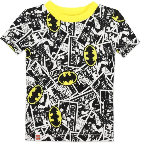 Miniatura 4 de LEGO Batman Movie - Conjunto de pijama para niño, 4 piezas, 100% algodón, tallas 4 a 10