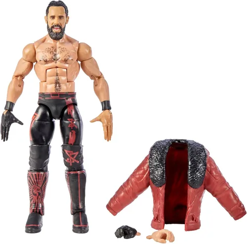 Miniatura 5 de Mattel WWE Elite Collection Figura de acción Seth Rollins 6 pulgadas Posable coleccionable para fanáticos de la WWE a partir de 8 años