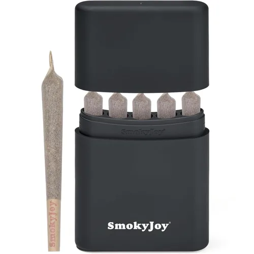 Estuche para cigarrillos a prueba de olores, Estuche de 5 agujeros con un solo soporte, Estuche de almacenamiento para conos enrollados de tamaño