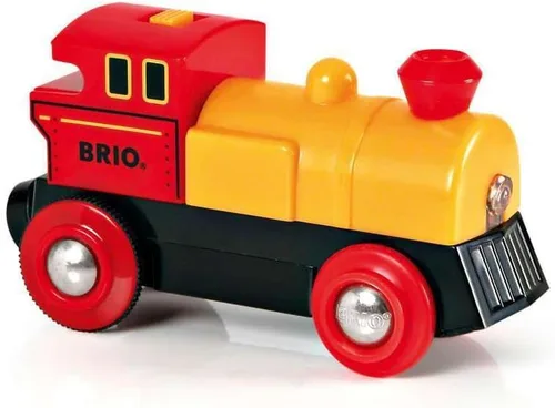 Miniatura 2 de BRIO 33594 World Motor de dos vías a batería - Juguete interactivo de tren para niños Se ilumina Funciones de avance y retroceso Gran regalo