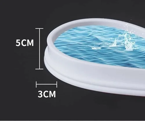 Miniatura 7 de Tira de agua de ducha de silicona, tira impermeable flexible, transparente