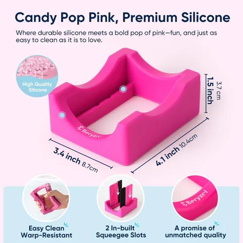 Miniatura 3 de Cuna de silicona para tazas, cuna para vasos con espátula de fieltro, uso para aplicar calcomanías UV DTF / calcomanías de vinilo para vasos