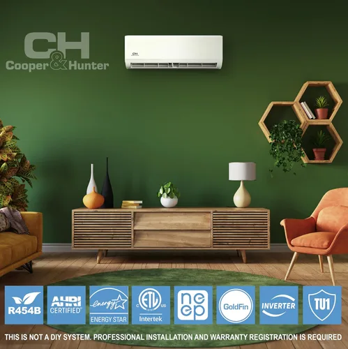 Miniatura 3 de Cooper & Hunter 36,000 BTU Tri 3 Zone 12K + 12K + 18K Montaje en pared Mini Split AC y bomba de calor - Kits inteligentes y kits de instalación
