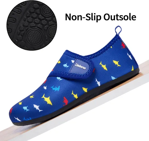 Miniatura 4 de Limberun Zapatos de agua para niños y niñas, zapatos deportivos acuáticos de secado rápido, ligeros, para piscina, playa, antideslizantes