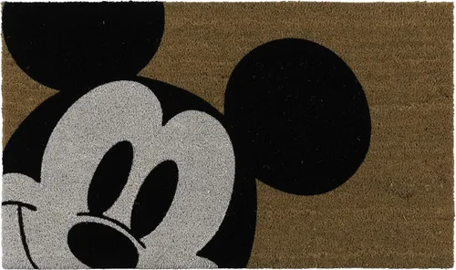 Miniatura 4 de Gertmenian 47534 Disney Mickey Mouse - Alfombra retro clásica de fibra de coco para entrada, paquete de 2 unidades, 20 x 34 pulgadas, color marrón
