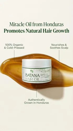 Miniatura 2 de Aceite para el cabello Batana 100% orgánico Nutre el cuero cabelludo acondicionador profundo prensado en frío y orgánico cultivado en Honduras