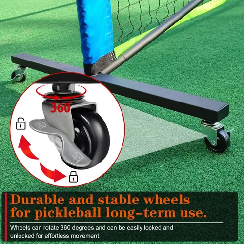 Miniatura 3 de Hoverphenix Portable Pickleball Net Set, 22FT Regulation Size Pickle Ball Net with Paddle Set of 4, Pickleballs and Carry Bag, Easy Setup for Indoor