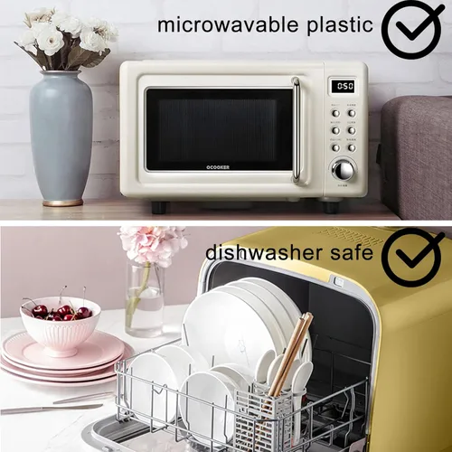 Miniatura 3 de EUSOAR Bandejas de plástico para servir, 6 cestas de alimentos de 9.4 x 5.9 pulgadas para servir, cestas de pan reutilizables para suministros