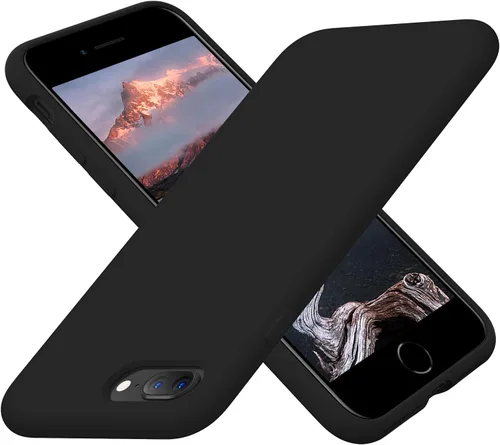 Cordking Funda diseñada para iPhone 8 Plus, diseñada para iPhone 7 Plus, funda de teléfono de silicona ultra delgada a prueba de golpes con [forro