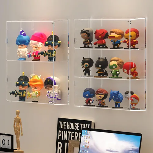 Miniatura 7 de SVENJBB Vitrina acrílica compatible con figuras Funko POP! de 4 pulgadas, caja de exhibición a prueba de polvo para figuras y coleccionables, 2