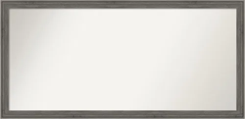 Miniatura 503 de Amanti Art Espejo personalizado, espejo de baño gris plomo a rayas, espejo de pared o espejo de tocador de baño sobre el fregadero