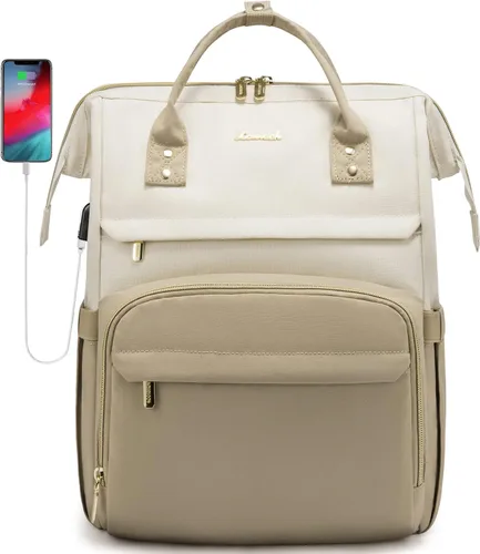 Miniatura 13 de LOVEVOOK - Mochila para ordenador portátil para mujer, de moda, de negocios, de viaje, mochila para estudiantes, mochila de trabajo para profesores